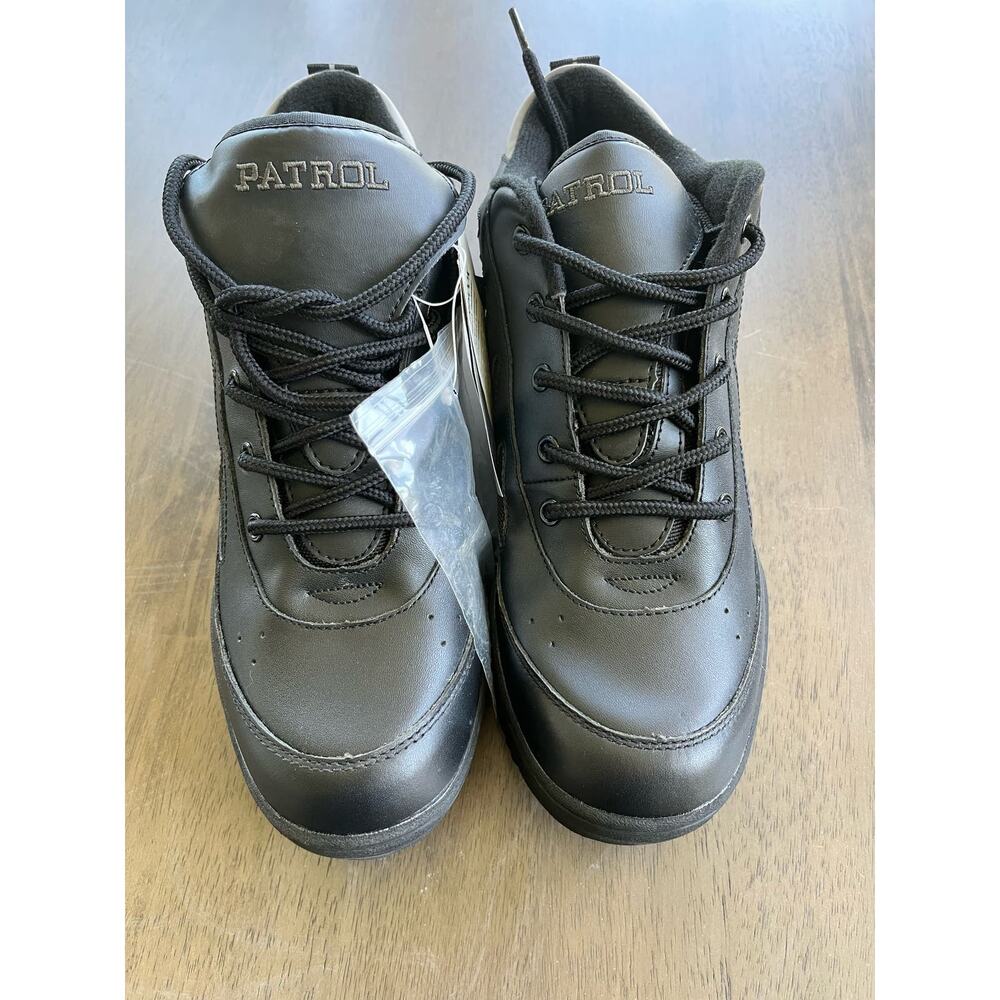 Black Bike Patrol Cycling Shoes Reflective Pliant Versatile Utility 10.5 or 44